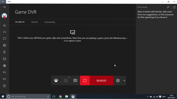 Xbox-games opnemen in Windows 10 met behulp van DVR
