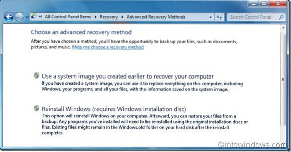 Como recuperar o Windows 7 usando métodos avançados de recuperação do Windows 7