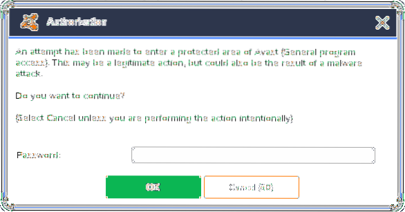 How To Remove Avast or AVG Authorization Password