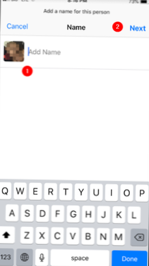 So entfernen Sie Personen aus der Foto-App unter iOS 12