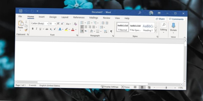 How to remove user name from title bar in Office 365