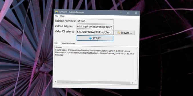 Jak zmienić nazwę plików napisów na nazwę wideo w systemie Windows 10
