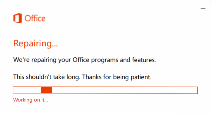 How To Repair Office 365 Install On Windows 10