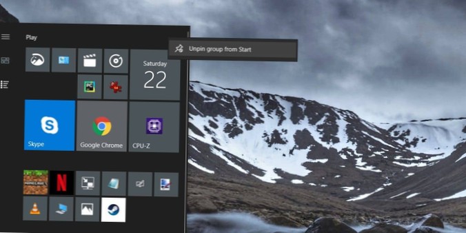 Jak zamienić kafelki menu Start na listę aplikacji w systemie Windows 10