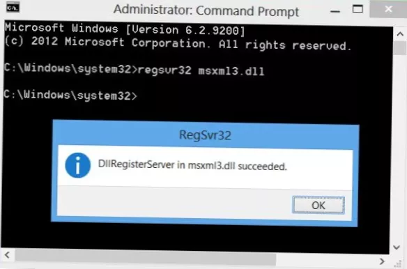 Jak preregistrovat a zaregistrovat soubory DLL ve Windows 10