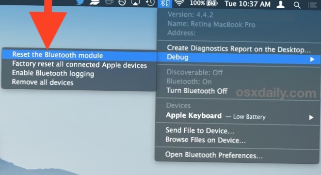 Hoe Bluetooth op macOS te resetten