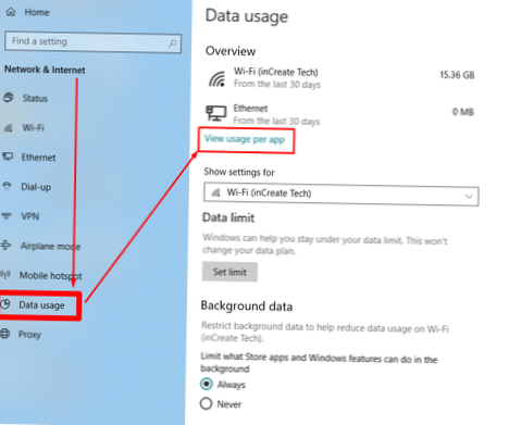 Hoe u het gegevensgebruik op Windows 10 kunt resetten