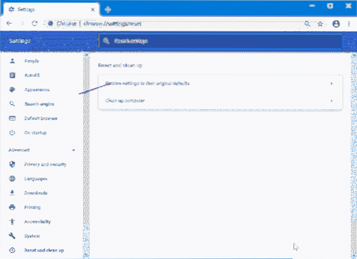How To Reset Google Chrome In Windows 10