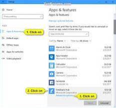 How To Reset Windows 10 Apps