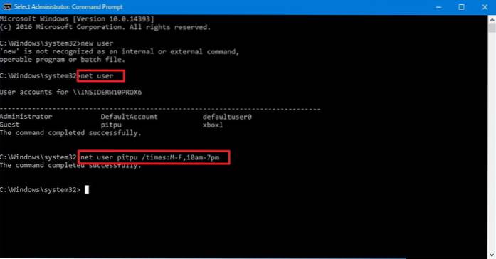 How to restrict PC usage time of local account in Windows 10