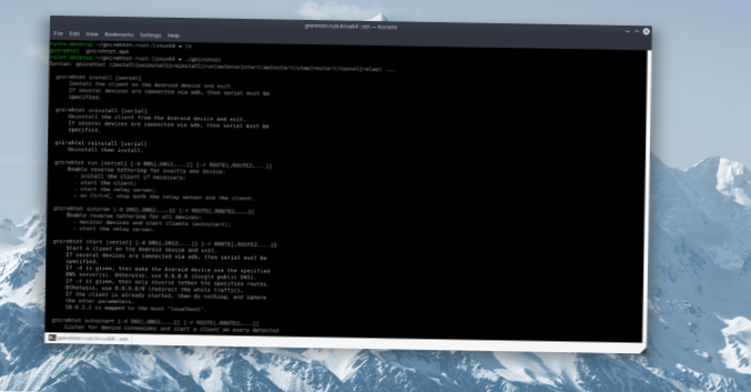 How To Reverse Tether From Linux To Android With Gnirehtet