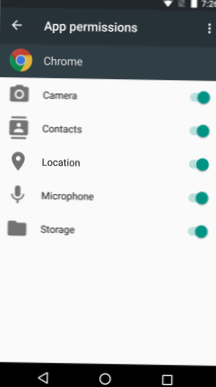 So widerrufen Sie einzelne Berechtigungen für eine App in Android 6.0