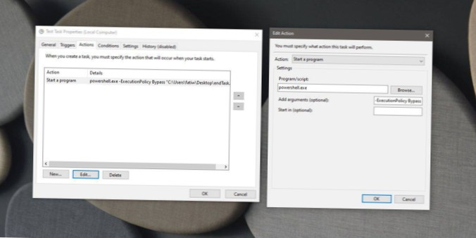 How to run a scheduled task only once on Windows 10