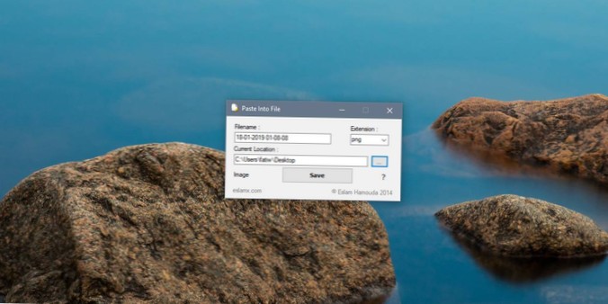 Hoe een klembordafbeelding op te slaan in een bestand op Windows 10