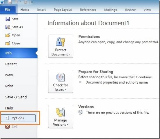 Como salvar documentos do Office 2010 no OneDrive por padrão