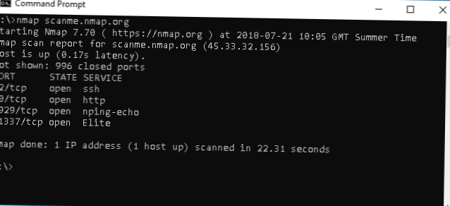 Sådan scannes åbne porte på en Linux-pc med Zenmap