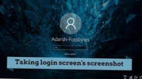 Jak provést snímek obrazovky uzamčení a přihlašovací obrazovky v systému Windows 10