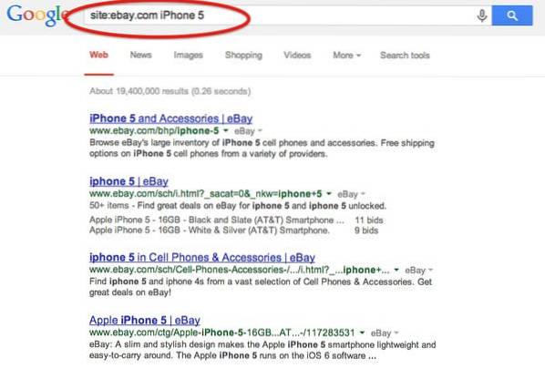 How To Search A Single Website With Google