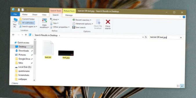 How To Search Multiple File Types In File Explorer