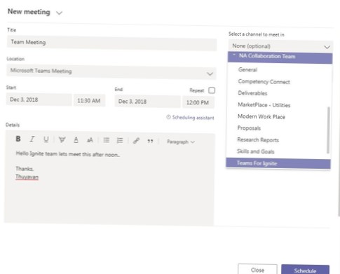 Jak poslat pozvánku na Microsoft Teams