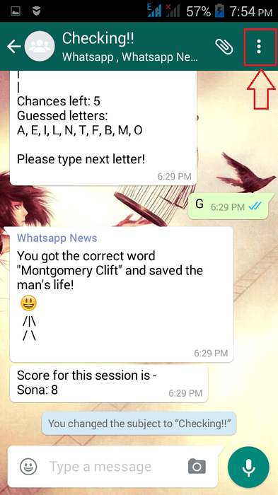 How To Send An Entire Whatsapp Conversation To Someone's Mail Id