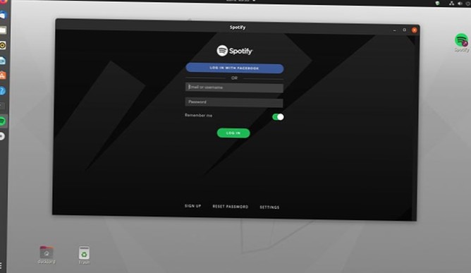 Jak odeslat Spotify na systémovou lištu v systému Linux