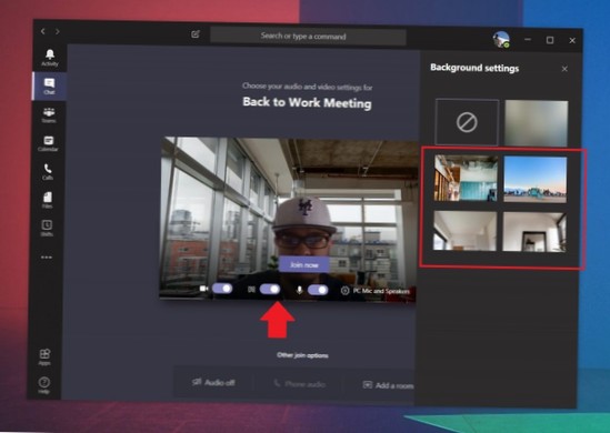 Så här ställer du in en anpassad bakgrund i Microsoft Teams-möten