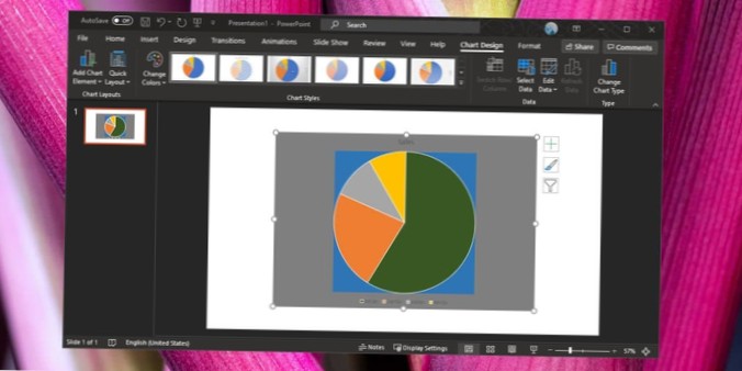 Jak nastavit vlastní barvu motivu grafu v aplikaci PowerPoint pro Office 365