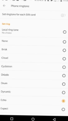 Een andere beltoon instellen voor elke simkaart op Android