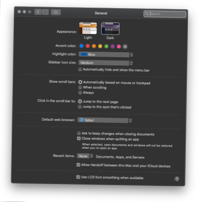 Accentkleuren instellen op macOS Mojave