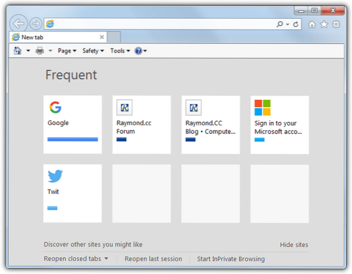 How to Set Blank New Tab Page for Firefox, Chrome, Edge, Opera, Vivaldi and Internet Explorer