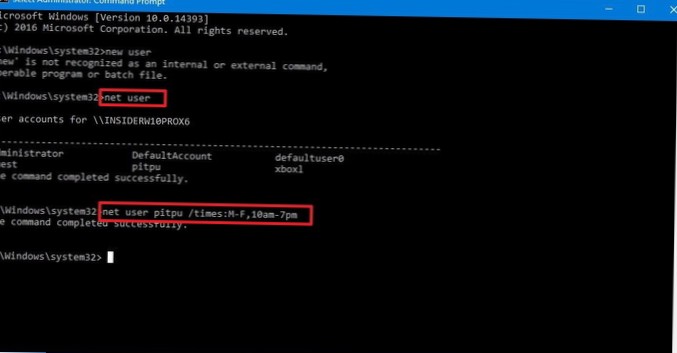 Så här ställer du in tidsgräns för lokala konton i Windows 10