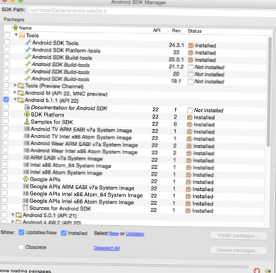 So richten Sie Android-Entwicklungstools unter Linux ein