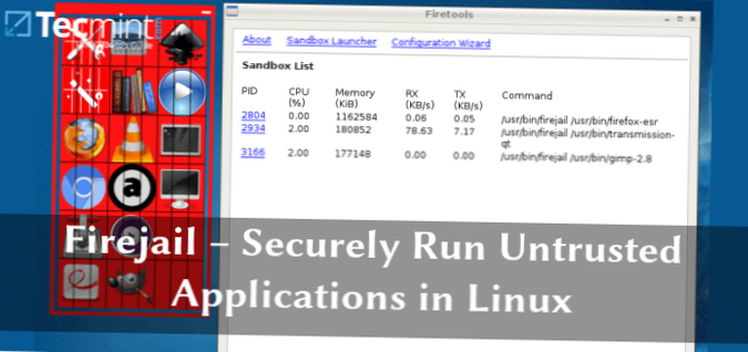 Jak nastavit Firejail na Linuxu