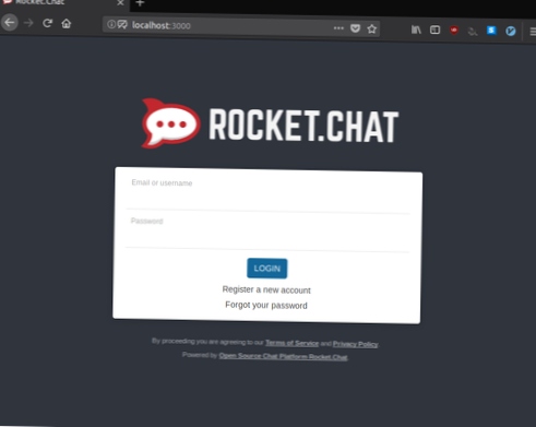 Sådan oprettes RocketChat-server på Linux