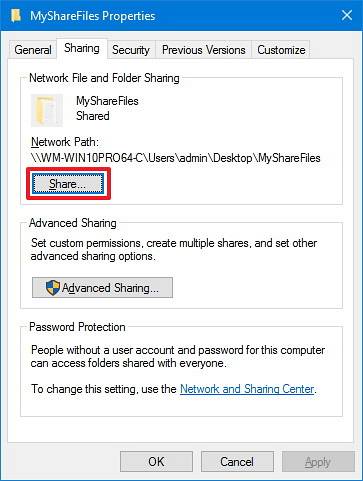 How to Share a folder on LAN in Windows 10