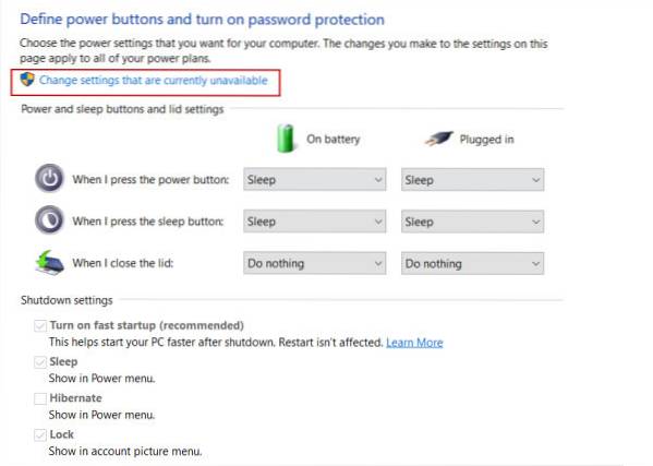 Cum se afișează opțiunea de hibernare în Windows 10 Power Menu