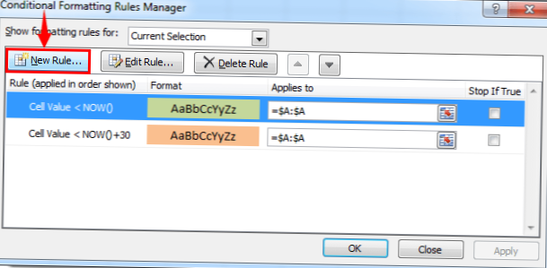Come saltare le celle vuote di formattazione condizionale in Microsoft Excel