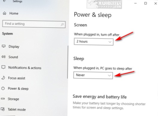 Jak usnout obrazovku v systému Windows 10