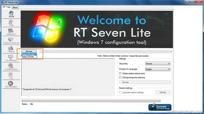 Como inserir o Internet Explorer 9 (IE9) no Windows 7 ISO