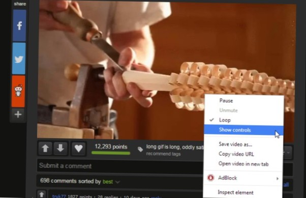 Como parar e jogar um GIF longo de Imgur desde o início