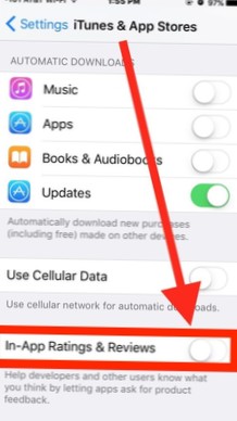 So stoppen Sie App-Bewertungsanforderungen unter iOS