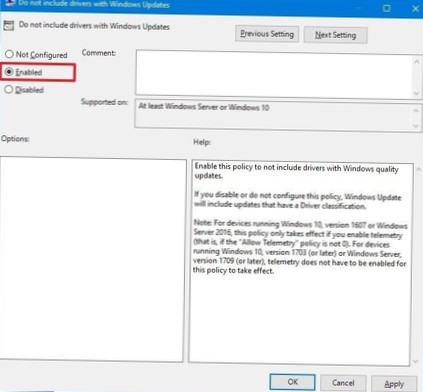 Sådan stopper du Windows 10 fra opdatering af drivere