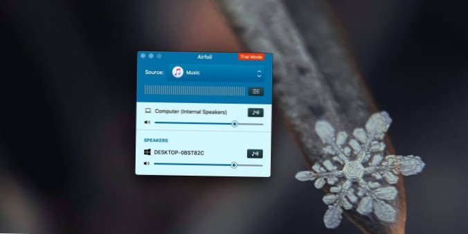 How to stream audio from macOS to Windows 10