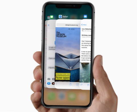 So wechseln Sie zwischen Apps auf dem iPhone X