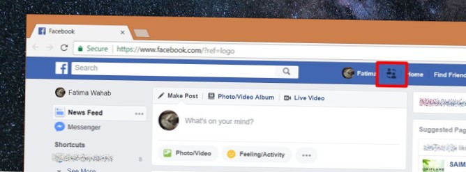 Como trocar contas do Facebook no seu navegador