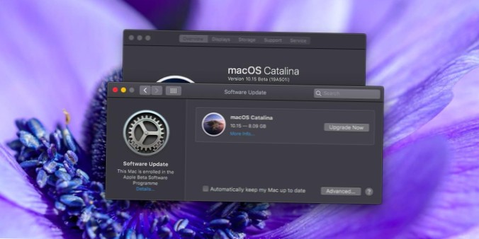 Come passare da macOS Catalina beta a macOS Catalina stabile