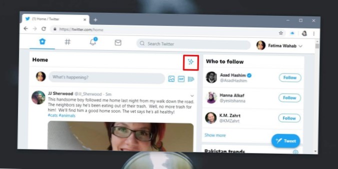 How to switch to a chronological Twitter feed
