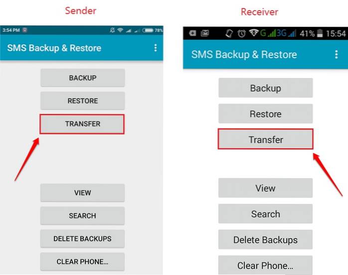 Jak převést protokoly hovorů / SMS zprávy z jednoho telefonu Android na druhý