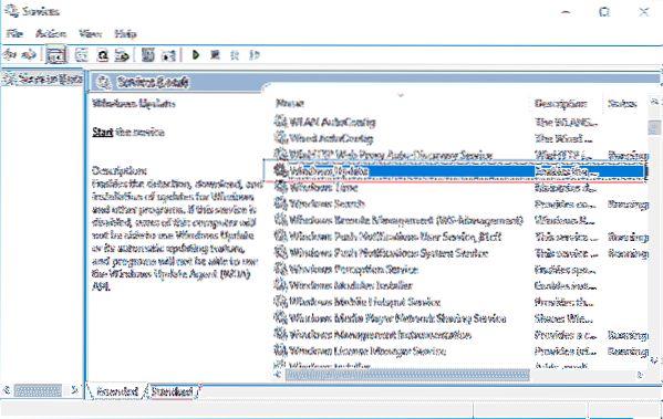 Comment désactiver la mise à jour automatique de Windows 10